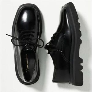 Maeve by Anthropologie Rhys Classic Lace Up Oxford size 9.5 / EU 40 Black GUC